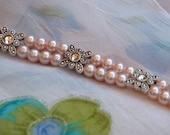 pink pearl  2 stranded bracelet