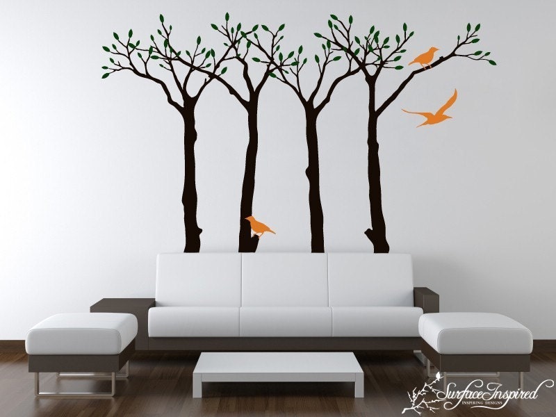 Vinyl wall art decals - Contemporary Forest Design - Inspiring Designs by Surface Inspired