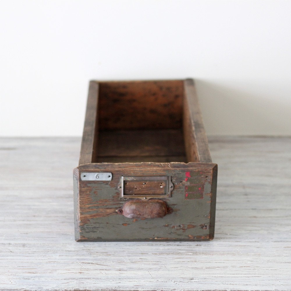 industrial wooden drawer no.6