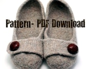 PDF Pattern Download- French Press Felted Slippers