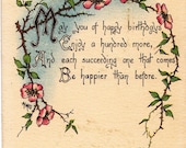 Vintage Birthday Post Card Early 1900s bd050