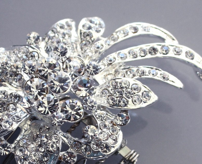 crystal Rhinestone  Hair comb Wedding Bridal Headpiece
