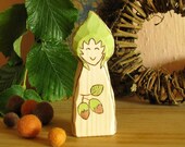 Hazelnut Gnome - waldorf inspired wooden toy