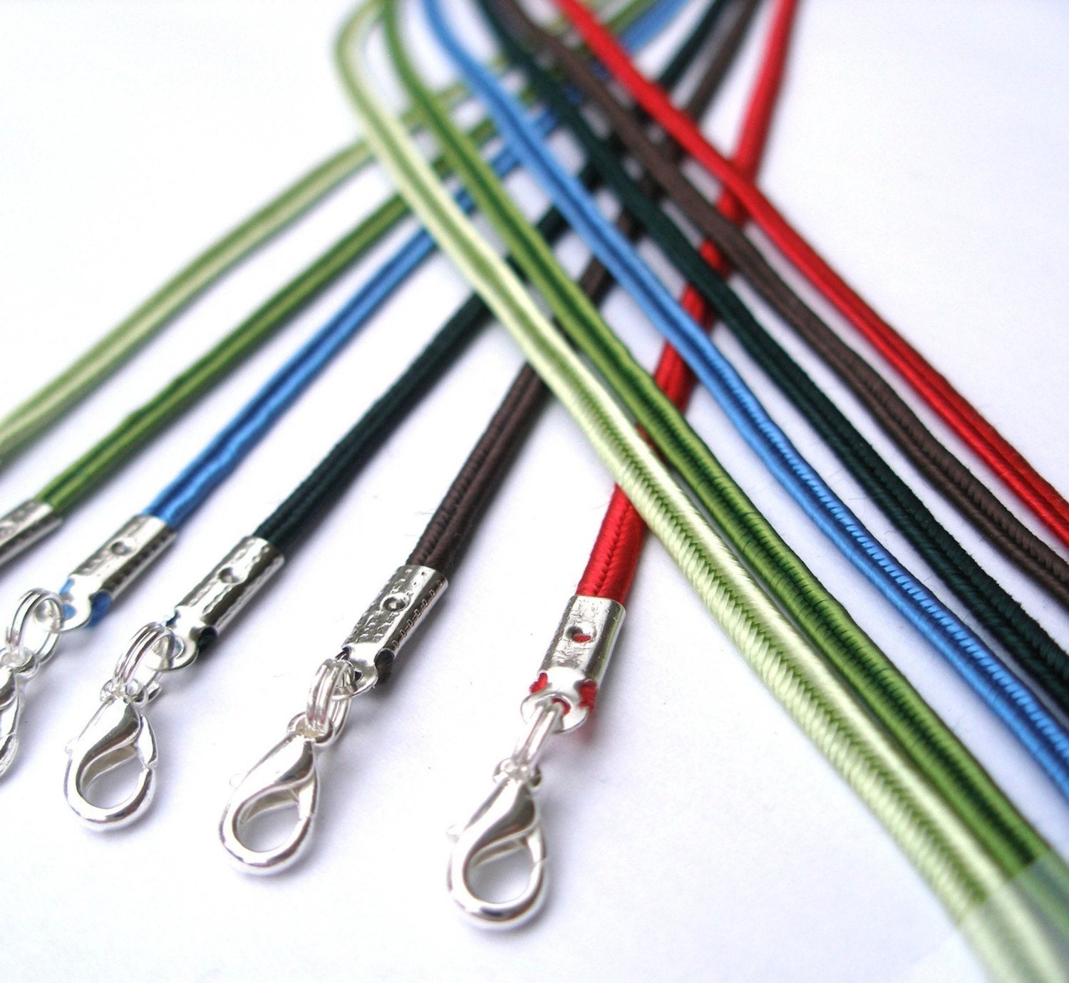 100 - Malina Necklace Cords - Any Length, 7 Colors - Fits Scrabble/Glass Tile Pendants all Aanraku bails - Handamde in USA