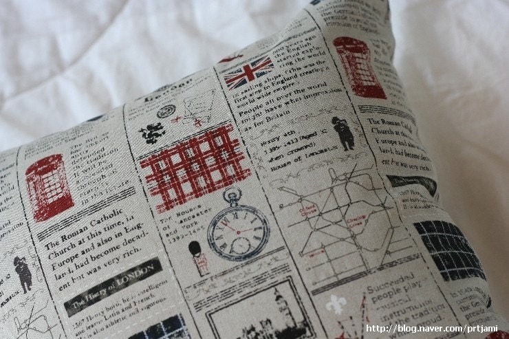 History of London Linen Pillow Case(Cover, Slip)