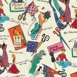 SALE - If She Sews - She Knows Cotton Fabric from Michael Miller