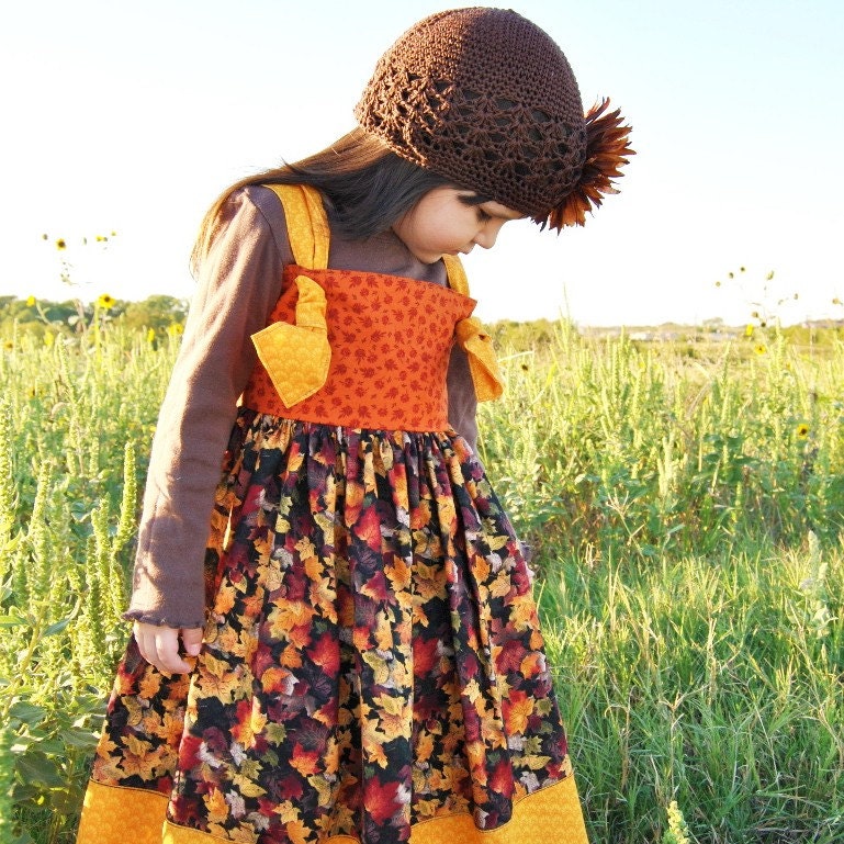 Harvest Song Dress for Little Girls 12 months, 2T, 3T, 4, 5