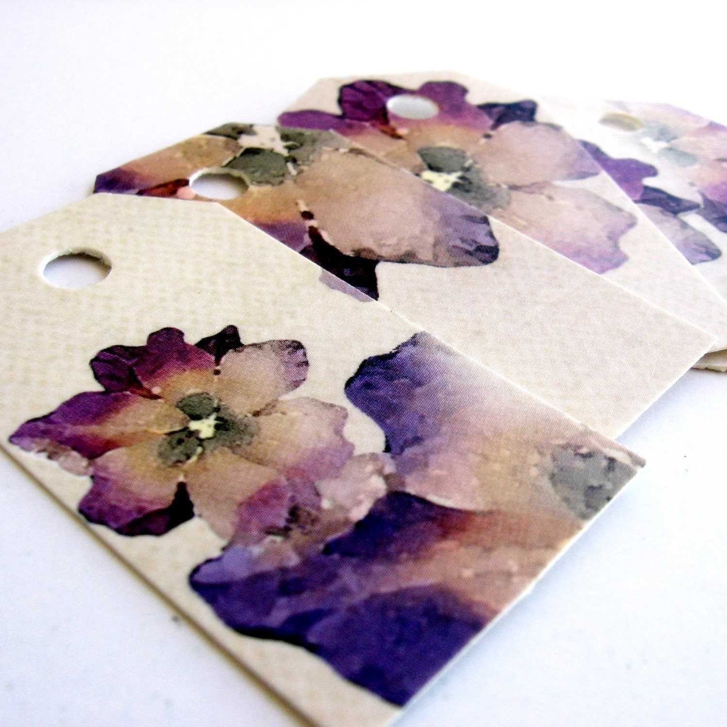 30 Fancy, high quality, Forget Me Not, romantic, SHABBY CHIC,  recycled paper party favor tags