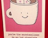 Marshmallow Love - Greeting Card