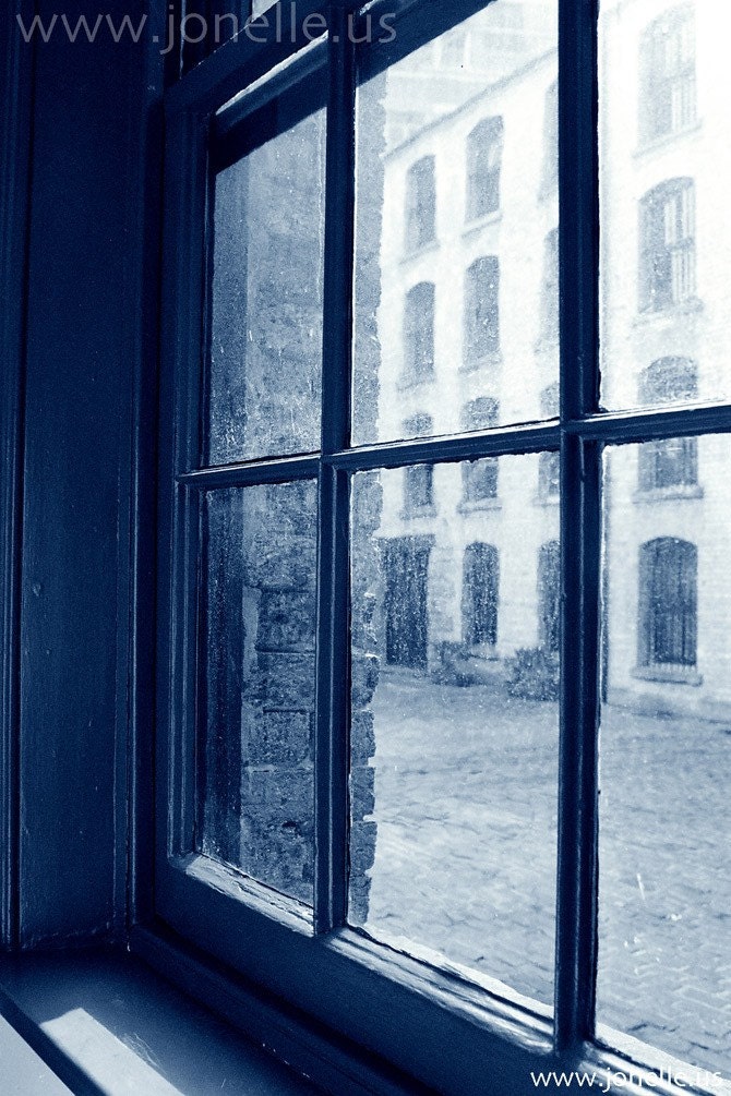 TRISTESSE - photograph of a lonely view through a distant window - Sydney, Autralia - fine art in an archival 8x10 mat.