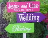 Wedding Sign. Custom wedding directional sign and arrows For Wedding, Ceremony, Reception or Cocktail arrow sign