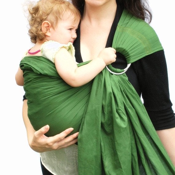 Baby Basics Sage Green SuperWide Ring Sling - Many Colors/Styles Available