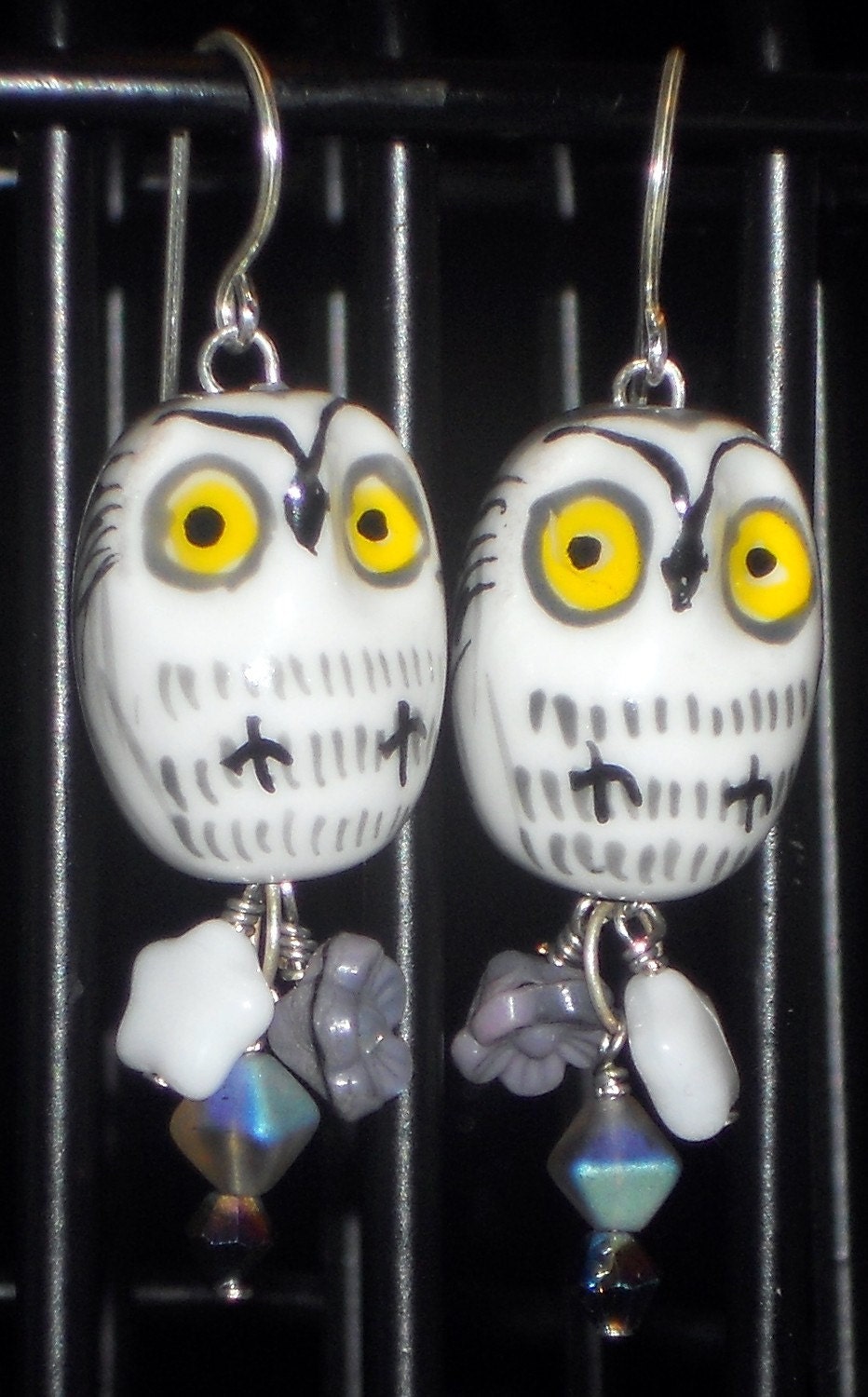 Sweet Owl Earrings - Grey