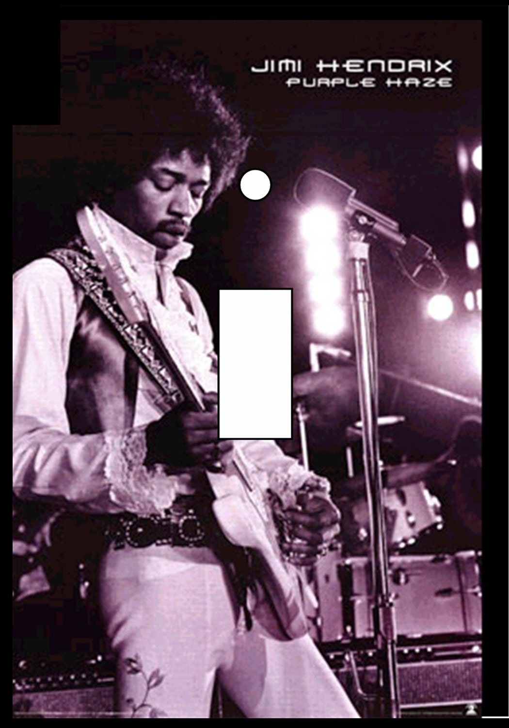Jimi Hendrix Purple Haze single toggle light switch cover