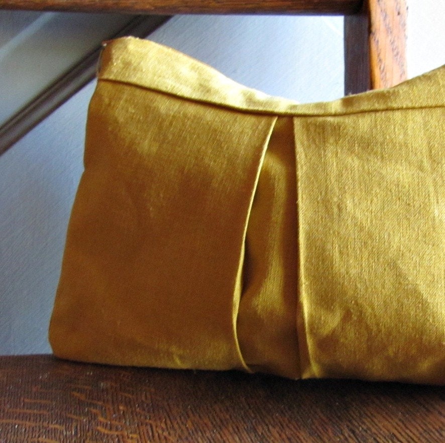 Mustard Yellow Cosmetics Bag