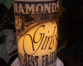 Diamonds Are a Girl's Best Friend Flameless Candle with Timer