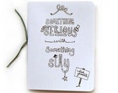 Doodle List Journal - Something Serious with Something Silly - Crazy Mountain White