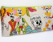 Day of the Dead - Large zip pouch