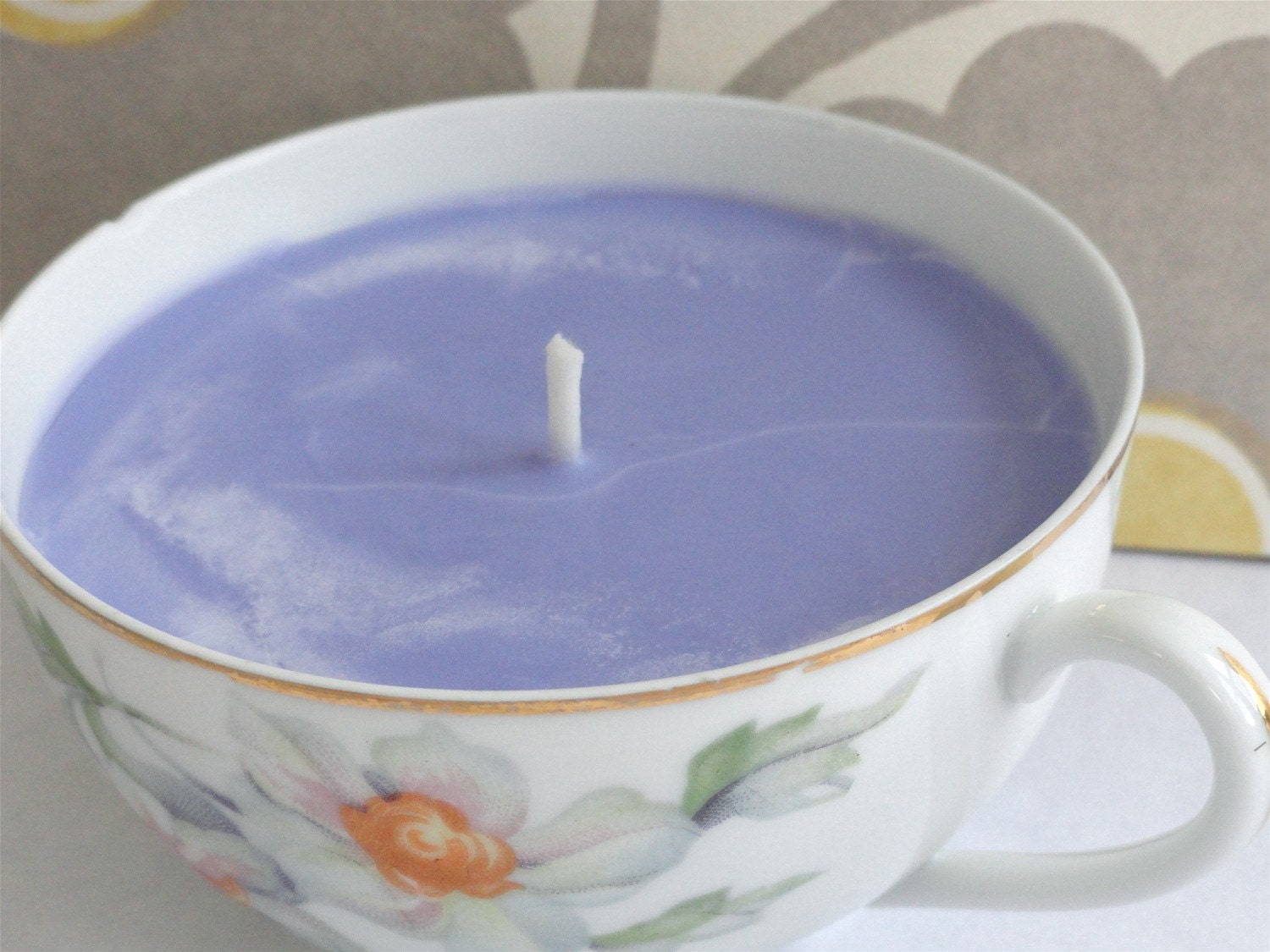 LAVENDER Handcrafted Soy Teacup Candle (7 oz.)