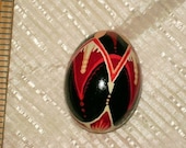 Pysanky Egg - Red/Black Design