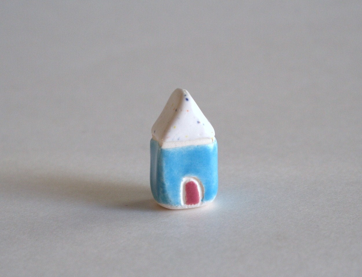 Little House - White Aqua Plum