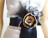 Flower Belt/ Bridal / Bridesmaid/ Party/ Ball/ Dancing/ Ceremony/ Feather/ Tulle/ Ribbon