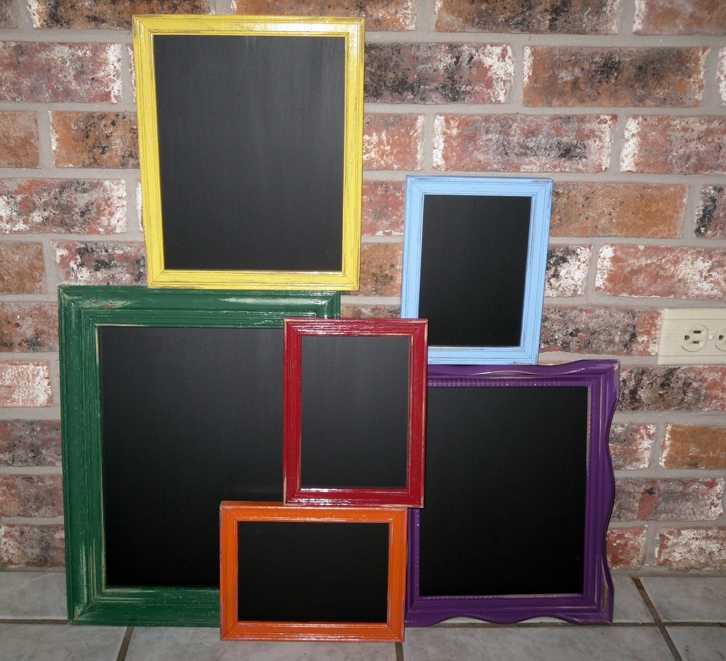 Over The Rainbow Upcycled Chalkboard Frames