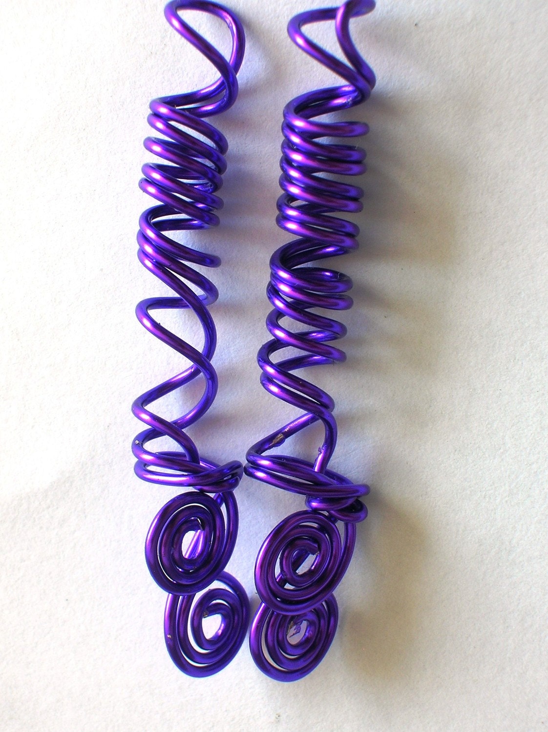 New Design - Purple Dreadlock Beads, Sisterlocks Jewelry, Lock Slides