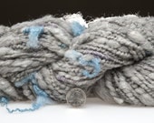 Gunsmoke  grey and indigo naturally colored textured yarn 76 yards 58