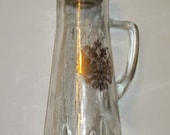 Vintage Collectible Glass Decanter / Carafe, Handled Liquor Bottle