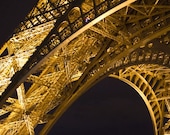 ON SALE Save 33% Golden (8x12) Paris. Eiffel Tower. La Tour Eiffel. Landmark. Fine Art Photograph