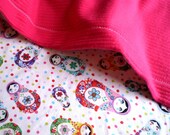 Matryoshka Russian Doll Blanket for Baby / Toddler stroller or sofa