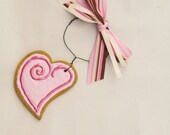 Iced Sugar Cookie Heart Ornament Paper Clay