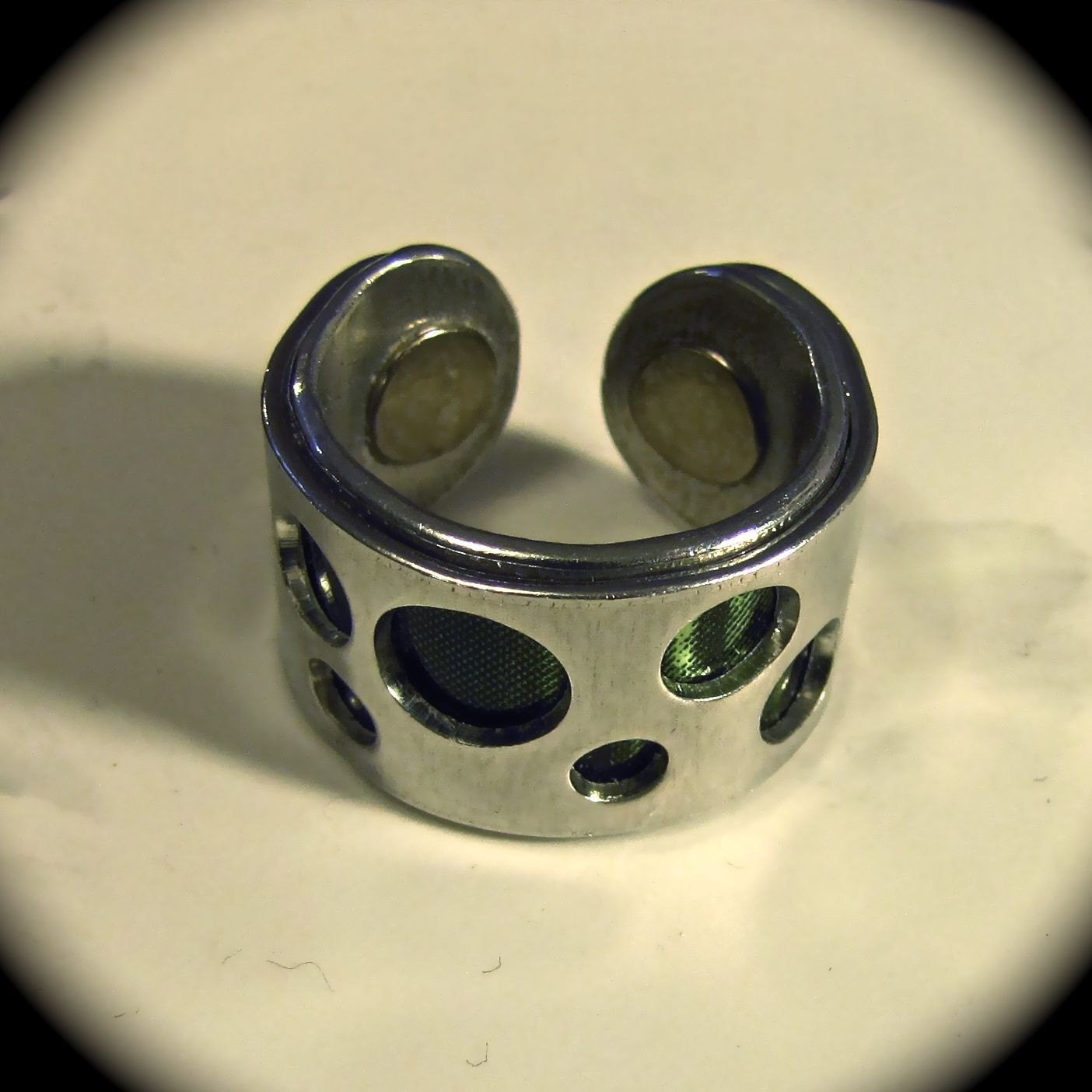 Upcycle - Peek a Boo Soda Can Adjustable Ring - 1/2 Inch Wide