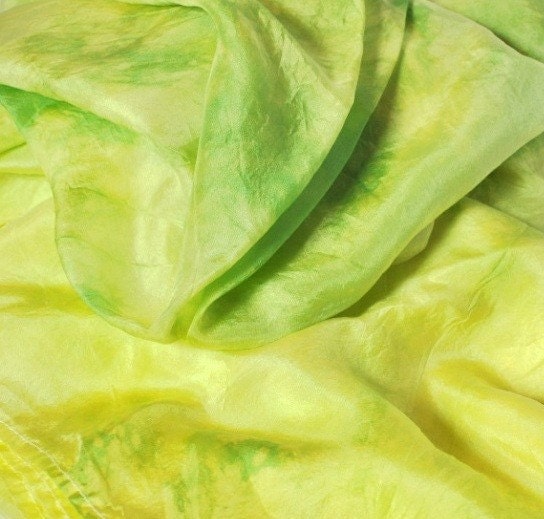 Key Lime greens and yellows EXTRA large 54 inch playsilk