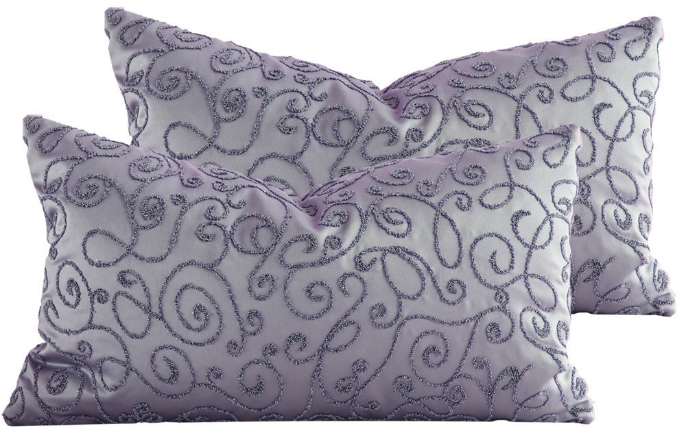 12x20 Lumbar Pillow Cover . Lavender Evening at the Ball