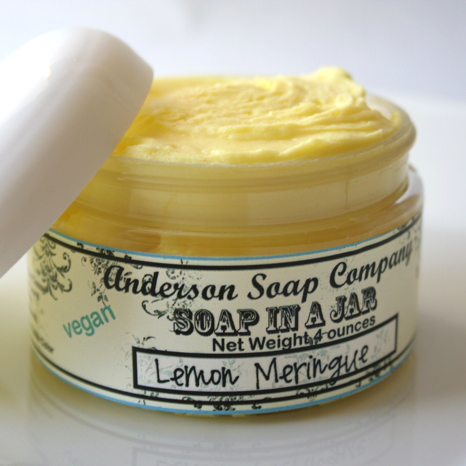 Lemon Meringue (Size 4 oz. jar) Soap In A Jar (Fluffy Whipp)
