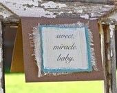 sweet miracle baby single card
