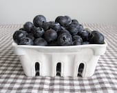 PRE-ORDER: Porcelain Berry Basket with Ice Blue Glaze