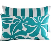 12x20 Lumbar Pillow Cover . Twirlies of Turquoise