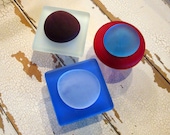 Red, White & Blue Sea Glass Cabinet Knobs with Organic Accent