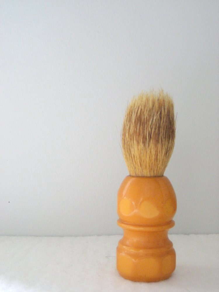 Vintage Butterscotch Bakelite Shaving Brush Erskine