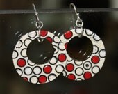 Polka Dots Handmade Ceramic Earrings