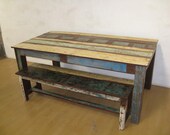 Upcycled Dining Table Set