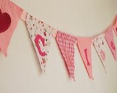 Pink Personalised Baby Bunting
