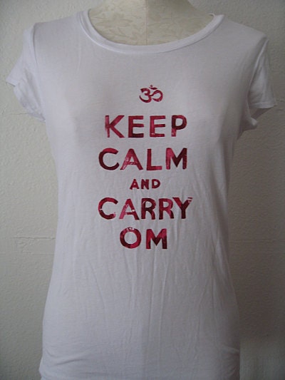 Keep Calm and Carry Om Tee - Medium