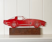 Little Red Corvette-Steel Art Silhouette-Handmade for You