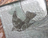 ge Glass Paperweight Vintage Rare Bird