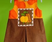 kinchi Fall fruit dress, size 3