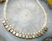 Sincerity - Freshwater Pearl and Silver Necklace